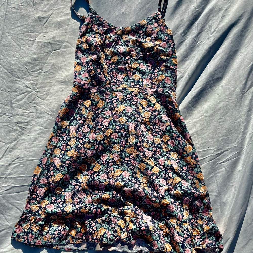 Floral Spaghetti Strap Dress